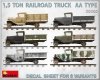 MiniArt 35265 1,5 TON RAILROAD TRUCK AA TYPE (1:35)